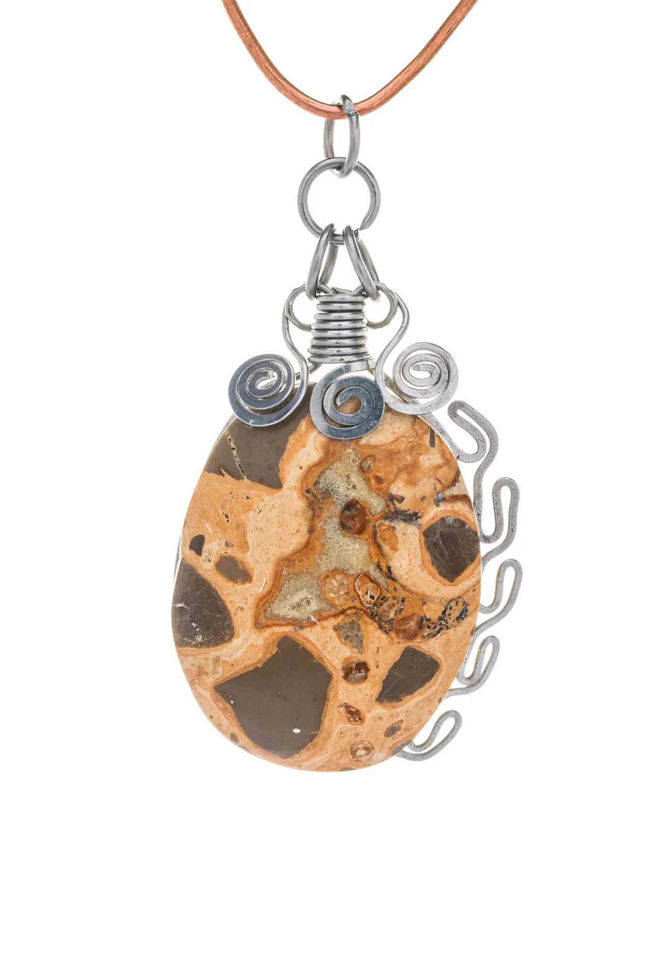 [DI-AC-LE-053] Piedra Errante — Dije de leopardita